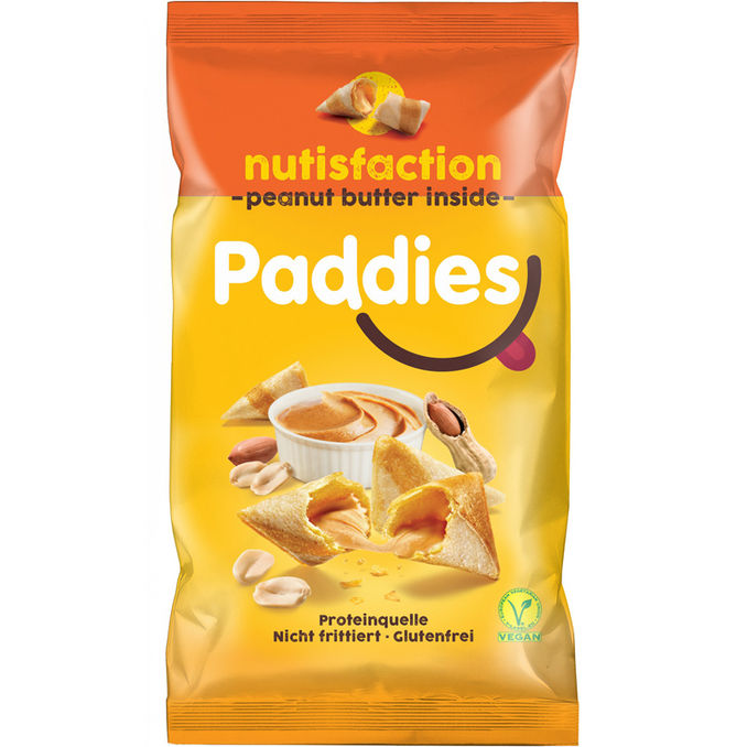 Paddies Reis- & Kichererbsensnack mit Erdnussbutter